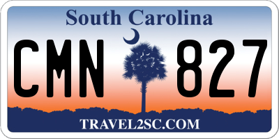 SC license plate CMN827