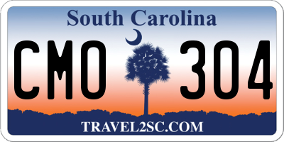 SC license plate CMO304