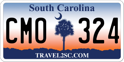 SC license plate CMO324