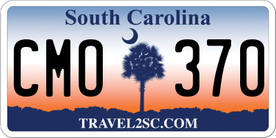 SC license plate CMO370