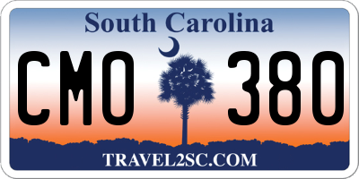 SC license plate CMO380