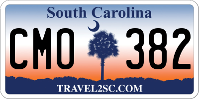 SC license plate CMO382