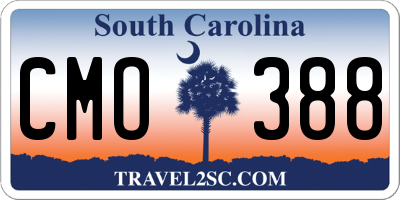 SC license plate CMO388