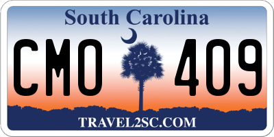 SC license plate CMO409