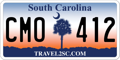 SC license plate CMO412