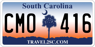 SC license plate CMO416