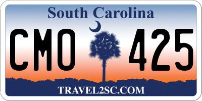 SC license plate CMO425