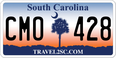 SC license plate CMO428