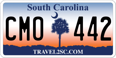 SC license plate CMO442