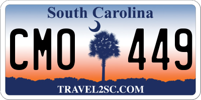 SC license plate CMO449