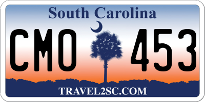 SC license plate CMO453