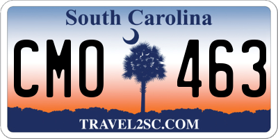 SC license plate CMO463