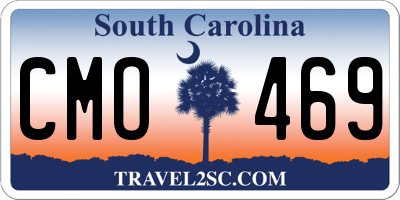 SC license plate CMO469