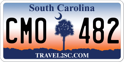 SC license plate CMO482