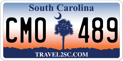 SC license plate CMO489