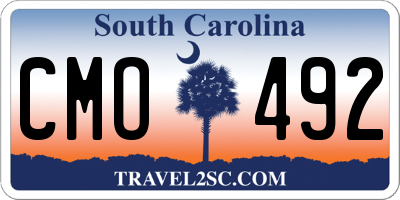 SC license plate CMO492