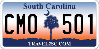SC license plate CMO501