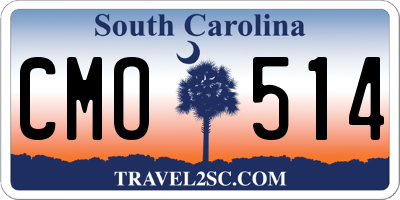 SC license plate CMO514