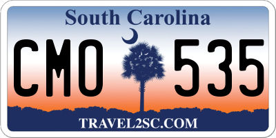 SC license plate CMO535
