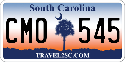SC license plate CMO545