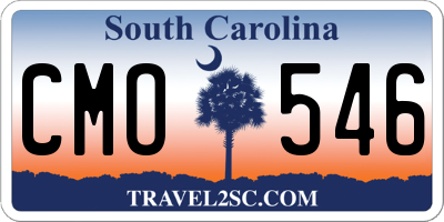SC license plate CMO546