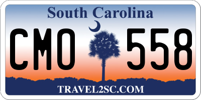 SC license plate CMO558