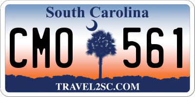 SC license plate CMO561