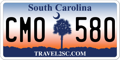 SC license plate CMO580