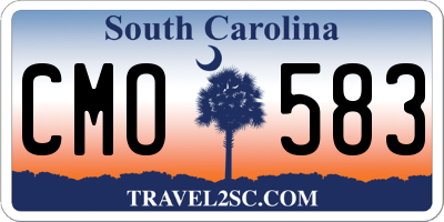 SC license plate CMO583