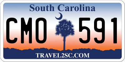 SC license plate CMO591