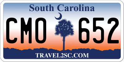 SC license plate CMO652