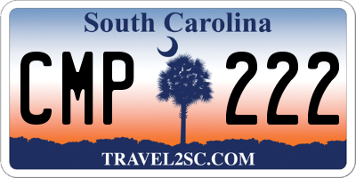 SC license plate CMP222