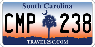 SC license plate CMP238