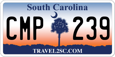 SC license plate CMP239