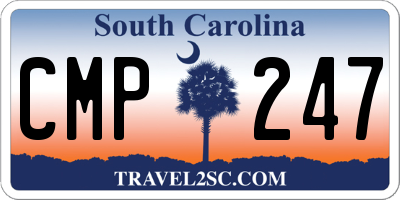 SC license plate CMP247
