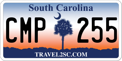 SC license plate CMP255