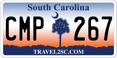 SC license plate CMP267