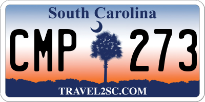 SC license plate CMP273