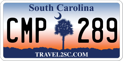 SC license plate CMP289