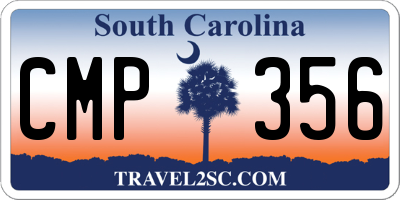 SC license plate CMP356