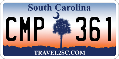 SC license plate CMP361