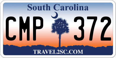 SC license plate CMP372