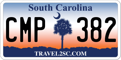 SC license plate CMP382