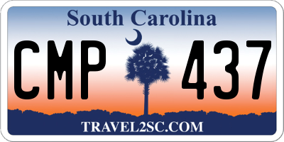 SC license plate CMP437