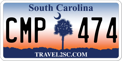 SC license plate CMP474