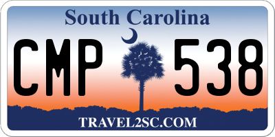 SC license plate CMP538