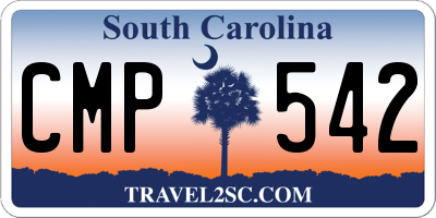 SC license plate CMP542