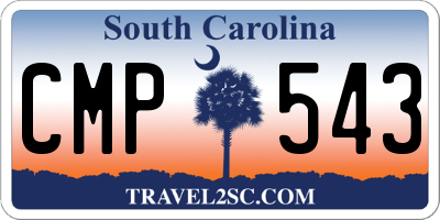 SC license plate CMP543