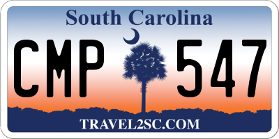 SC license plate CMP547