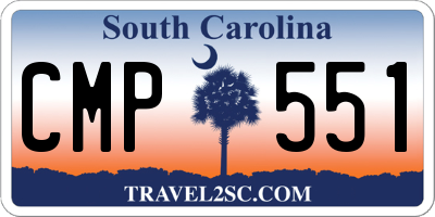 SC license plate CMP551